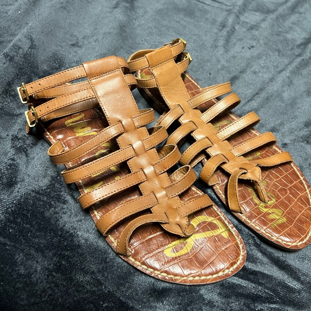 Sam Edelman tan/brown gladiator sandals size 8.5